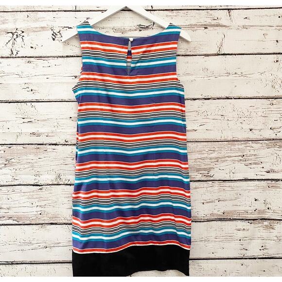 LOFT Ann Taylor Striped Shift Dress Sz 8 - Picture 4 of 5